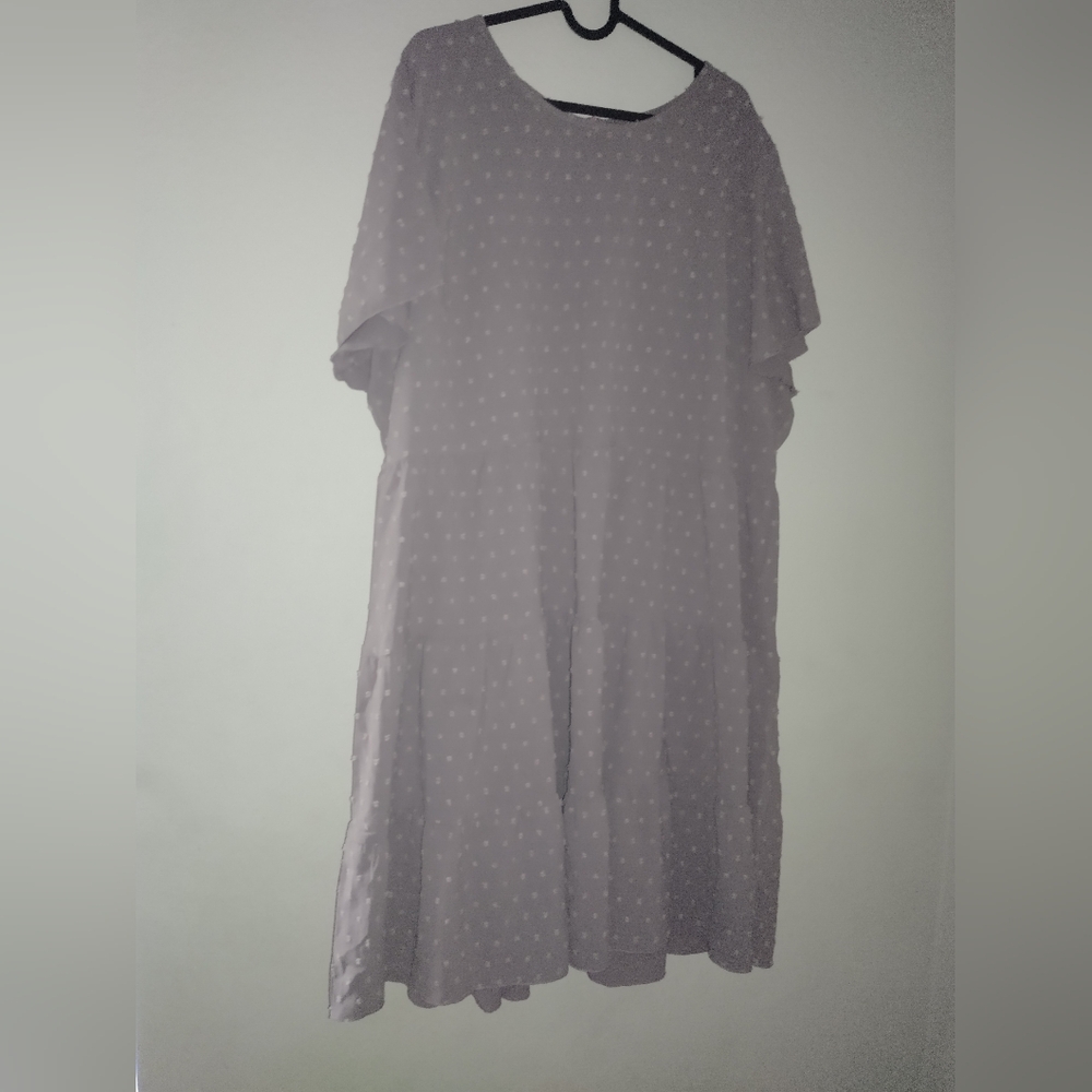 Mauve Color Textured Shein Curve Mini Dress Size 4XL